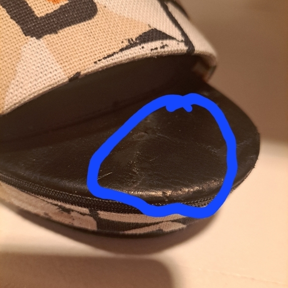 Ms. Mary Mac Blair hand designed platform sandals with gold plated ankle straps - Picture 10 of 11